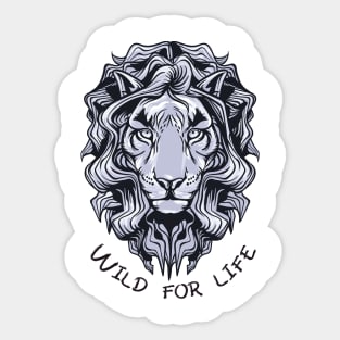 'Wild For Life' Environment Awareness Shirt Sticker